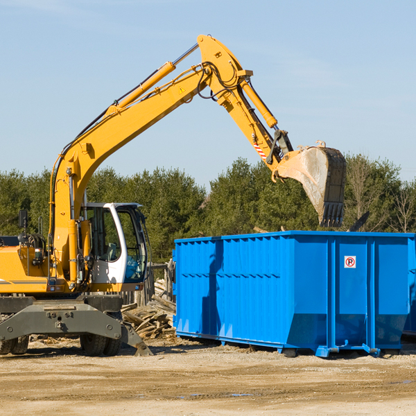 are there any restrictions on where a residential dumpster can be placed in Webb City MO